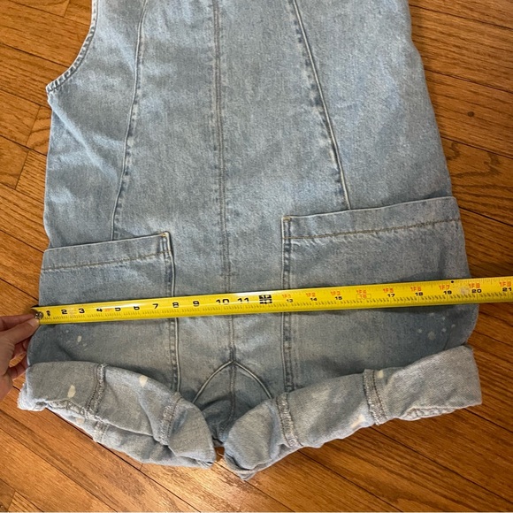 Free people we the free high roller shortall overalls color “bright eyes” xsmall - Picture 9 of 12